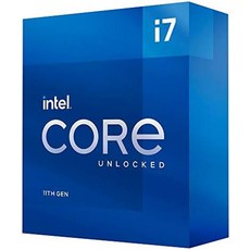 Intel Intel® Core™ i7-11700K 데스크탑 프로세서 8코어 최대 5.0GHz 잠금 해제 LGA1200(Intel 500 시리즈 및 400 칩셋) 125W, 기본 - 11700k