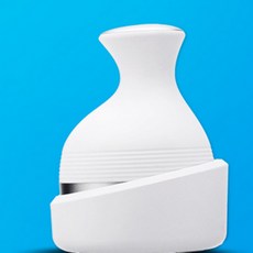 3D 전동 두피 마사지기 경락 맛사지 핸디 머리 안마기, 하얀