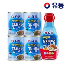 (G)[유동] 자연산골뱅이 300g x4개 +골뱅이 무침양념 320g x1개, 단일수량