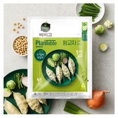 [장보기/저온] [식물성]비비고 플랜테이블 김치왕교자 385g, 4개