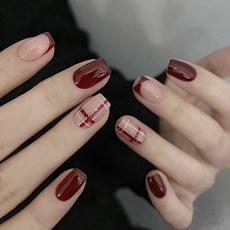 젤 네일 팁 인조손톱 파츠 디자인 24p, 2세트, A42