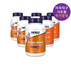  나우푸드 OPC칼륨 포타슘 포도씨추출물 6통 사은품 추가증정, 6개 