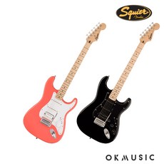 스콰이어 소닉 스트랫 HSS 일렉기타 SONIC STRATOCASTER HSS, BLACK, 1개