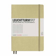 Leuchtturm1917 Medium A5 Squared Hardcover Notebook (Sand) - 2/487020, 상세내용참조, 상세내용참조