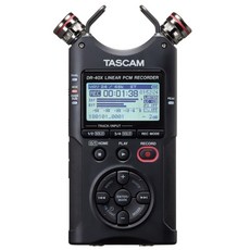 타스캠 Tascam 레코더 녹음기 인터페이스 겸용 DR-40X, 블랙