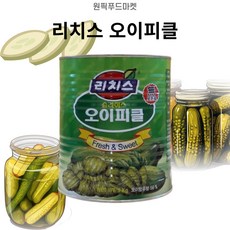 1박스) 리치스 업소용 대용량 오이피클 슬라이스 3kg x 6개입, 6개