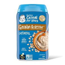 Gerber Baby Cereal 1st Foods Grain & Grow 오트밀 226.8g(8oz) (6팩), 227g, 6개