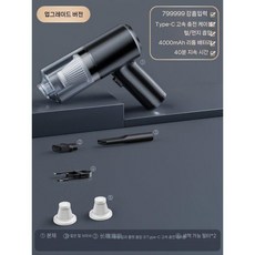 이리야 무선 미니청소기 차량용 진공청소기 틈새 충전식, 799999R 기본형