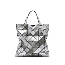 바오바오 토트백 BAO ISSEY MIYAKE 루센트 베이직루센트 6x6 SHINY SILVER BB AG053 91 실버 120401