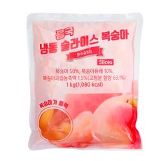 흥국에프엔비 냉동 슬라이스 복숭아 1kg, 단품
