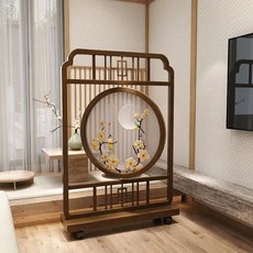 양면 스타일 신제품 자수 중국 입구 스크린 홈 소주 거실 원목 좌석 자수 파티션, Other sizes other p, whole package, 1개
