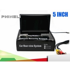 프리뷰 모니터 5quot 인치 tft lcd 오디오 비디오 보안 테스터 cctv 카메라, 없음, 1개