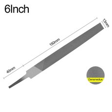 8 파일 플랫 12/14 조각 금속 6 핸드 연삭 견고한 10 인치 강철 숫돌 중치, 6Inch-Flat, 1개