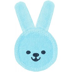 이태리 맘 토끼 마사지 구강 위생 장갑도 이가 나는 마이크로 화이버 0 개월 이상 파란색, 단일옵션, 단일옵션
