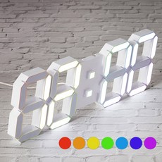 이지엘클락 국산 LED 무소음 인테리어 디지털시계 고휘도 프라임 LED벽시계 38cm