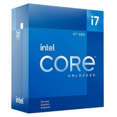 Intel 코어 i7-12700KF 게이밍 데스크탑 프로세서 12 (8P+4E) 최대 5.0GHz 언락 LGA1700 600 시리즈 칩셋 125W. - 12700kf