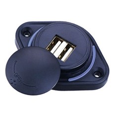 주행 충전기 시거잭 배터리 밧데리 차량용 점프 12V/24V 3.1A 자동차 듀얼 USB 포트 충전기 전원 어댑터, 07 WT, 1개
