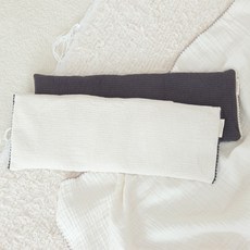 바미블랑 모더니 좁쌀베개 신생아 유아 태열 베개 (타이벡 포함), 차콜그레이, 1개