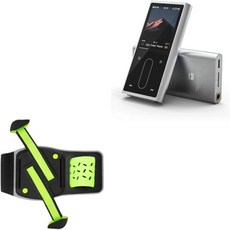 FiiO M3K와 호환되는 박스 웨이브 홀스터 FlexSport 암밴드 운동 및 달리기를 위한 조절식 스타크 그린, FiiO M3K와 호환되는 박스 웨이브 홀스터 Flex