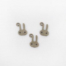 [펠트친구] 참-토끼(3개)/참/참장식/소품만들기/엔틱장식/빈티지