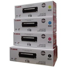 Canon 2660B015AA Original 118 Black Cyan Magenta Yellow for The Color imageCLASS MF8350Cdn, 본문참고, 옵션 2 Size = 5 Pack