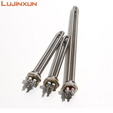 돼지꼬리히터 전기온수기 LUJINXUN DN25 스레드 물 가열 요소 침수 히터 220V SUS304 양조 저항 1.5 2.5 3.5 4.5 5.5kw 32mm, 6) 380V - 1.5KW 200mmL