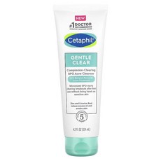 Cetaphil 젠틀 클리어 컴플렉션 클리어링 BPO 여드름 클렌저 124ml (4.2fl oz)