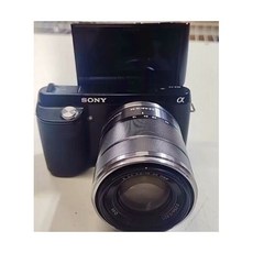 소니 알파 NEXF3 디지털카메라 블랙1855mm 렌즈 Sel1855. 충전기 없음.