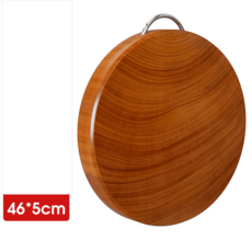 원형 도마 나무 스시 곰팡이방지 친환경 단단한 양면 통도마, 손잡이 46*5CM, 1개