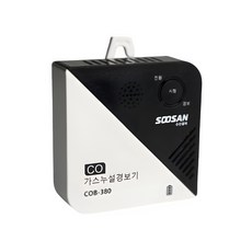 국산 KFI인증 수산홈텍 COB-380V 일산화탄소 경보기 감지기 캠핑 차박 안전