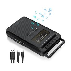 그라시오소 워크맨 마이마이 휴대용 레트로 미니 카세트 테이프 플레이어 MP3 녹음기, 기본