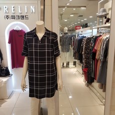 프렐린 (파크랜드) 슬리브 V넥카라 여름 롱 블라우스