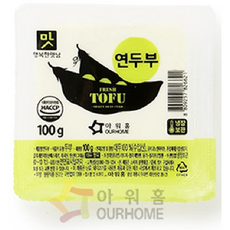 [다만세푸드] 아워홈 연두부 100g x 20개 / 생식용 저칼로리, 15개