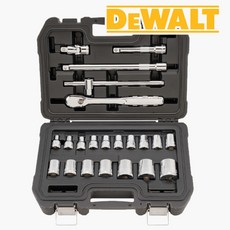 디월트 DWMT19241 소켓세트 1/2인치 22pcs 메트릭 육각 핸드소켓 mm타입