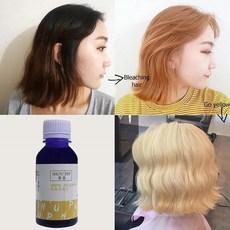 100ml 옐로우 샴푸 토너 실버 블론드 표백 헤어 안티 제거 그레이 브래시 컬러 보호 염료 A1B2, 01 100ml, 1개