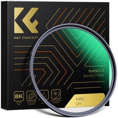 K & F Concept UV 필터 다중 코팅 보호 나노 테크 울트라 슬림 49mm 52mm 58mm 62mm 67mm 77mm 86mm 95mm 자외선 차단 초슬림, 37MM, 1개