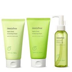 [이니스프리]애플씨드 클렌징 스페셜 3종 SET_(폼+오일+크림), 1개, 폼150ml+오일150ml+크림150ml