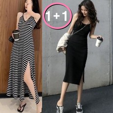 카라리 루즈핏 여름 바캉스룩 휴양지 나시 원피스