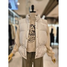 [ZOOC]쥬크 로고 엠브로이더리 구스다운 베스트 Z234PSG185
