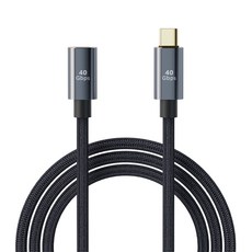 OTG 어댑터 PD 100W Type-C 고속 충전 변환기 40Gbps 노트북 전화 패드 확장 커넥터, 02 0.8m, 02 0.8m, 1개