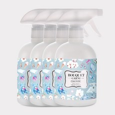 2+2 부케가르니 향균∙탈취 99% 섬유탈취제 500ml 섬유향수 베이비파우더 향 퍼퓸 클린솝 141453, 블랙체리 향 2개입, 베이비파우더 향 2개입