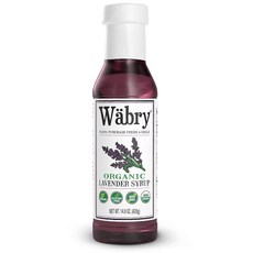 Wäbry 라벤더 시럽 - 468g(16.4온스) 천연 커피 시럽 빙수 라떼 차 및 소다에 이슬비용 유기농 스노우 콘 시럽 GMO 프리 염료 프리 및 비건 시럽 - 병당 12