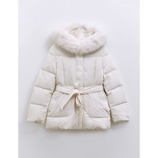 [로엠] [정소민 착용] 벨티드 숏 다운_RMJDE4VR01