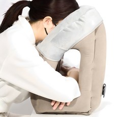 VITALO 다용도 휴대용 여행용 기내용 차량용 기댐 베개쿠션 + 페이스커버 + 파우치 (1SET)