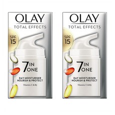 Olay SPF 15 7in1 Moisturiser cream 올레이 토탈 이펙트 에스피에프 15 7인1 모이스쳐라이즈 50ml 2개