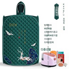 개인찜질방 여행용찜질기 건식사우나 이동식구들방, 다크그린 싱글