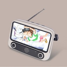 (해외직구상품) 복고 텔레비전 휴대용 스피커 블루투스, 옵션4