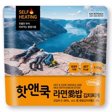 이지밥 핫앤쿡 라면애밥 김치찌개, 110g, 4개