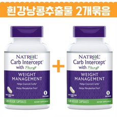 2+1 나트롤 카브 인터셉트 페이즈 2 카브 컨트롤러 1000mg 120베지캡슐, 3개, 120정