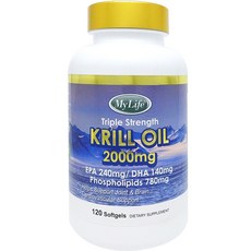 마이라이프 트리플 스트랭스 NKO 넵튠 크릴 오일 2000mg, 120정, 1병